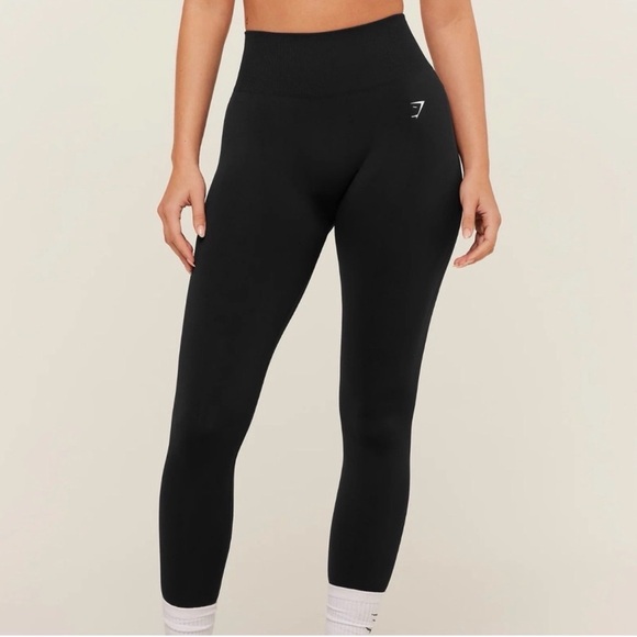 Gymshark Pants - Gymshark Performance Gym Workout Black Leggings Medium